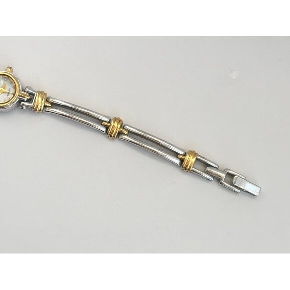 Anne Klein Dual Toned Mother of Pearl Dial Vintage Wristwatch - 14mm - WORKS! - Picture 13 of 14